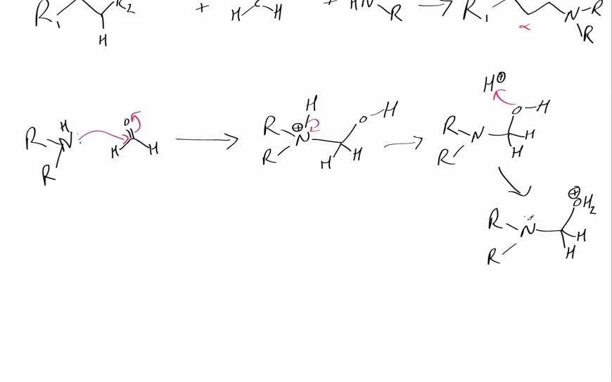 [图]有机化学人名反应 曼尼希反应 Mannich Reaction mechanism