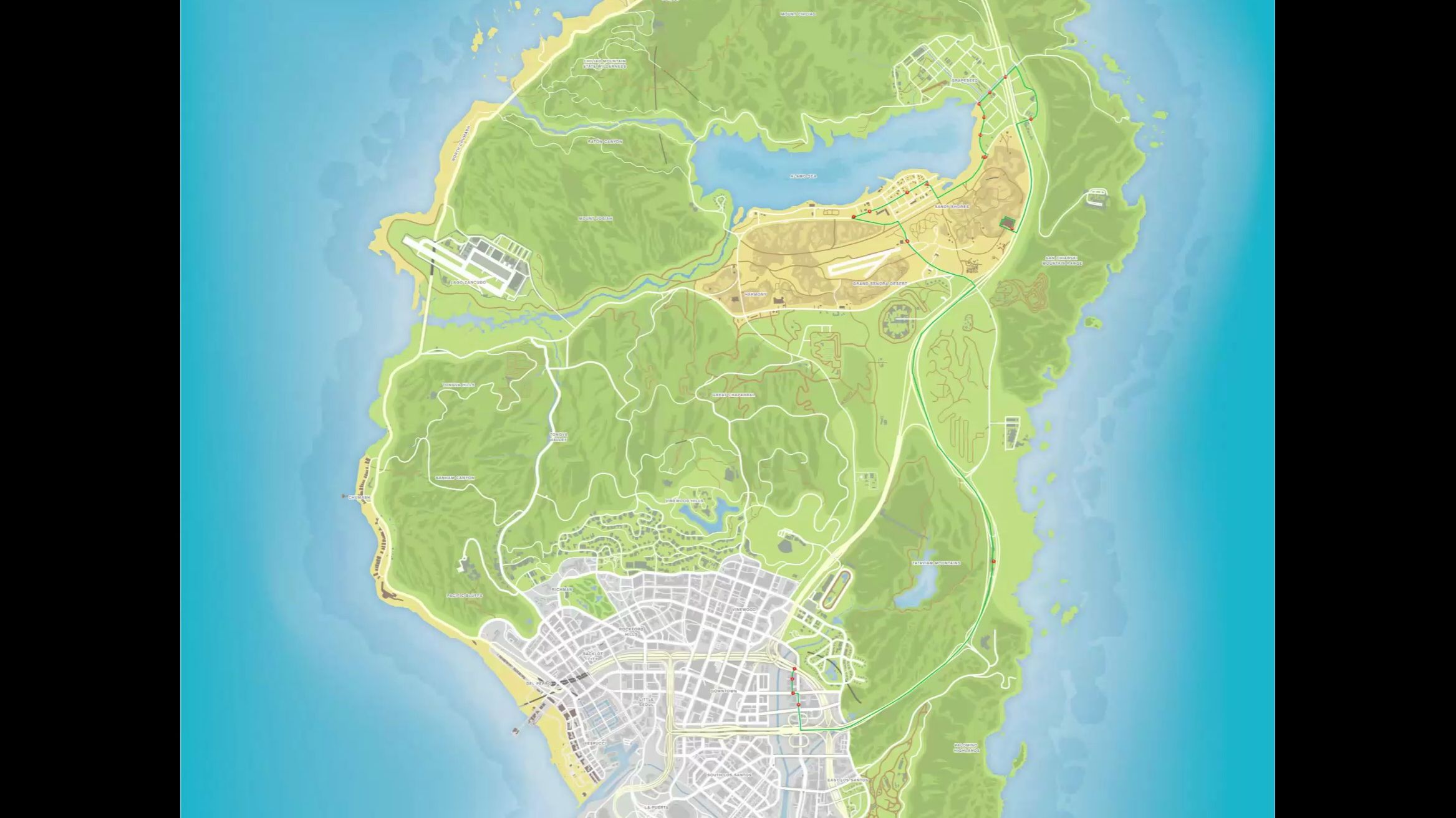 gtaol洛圣都公交快放 971路上行洛城东站公交场站——首发物流pov 4倍