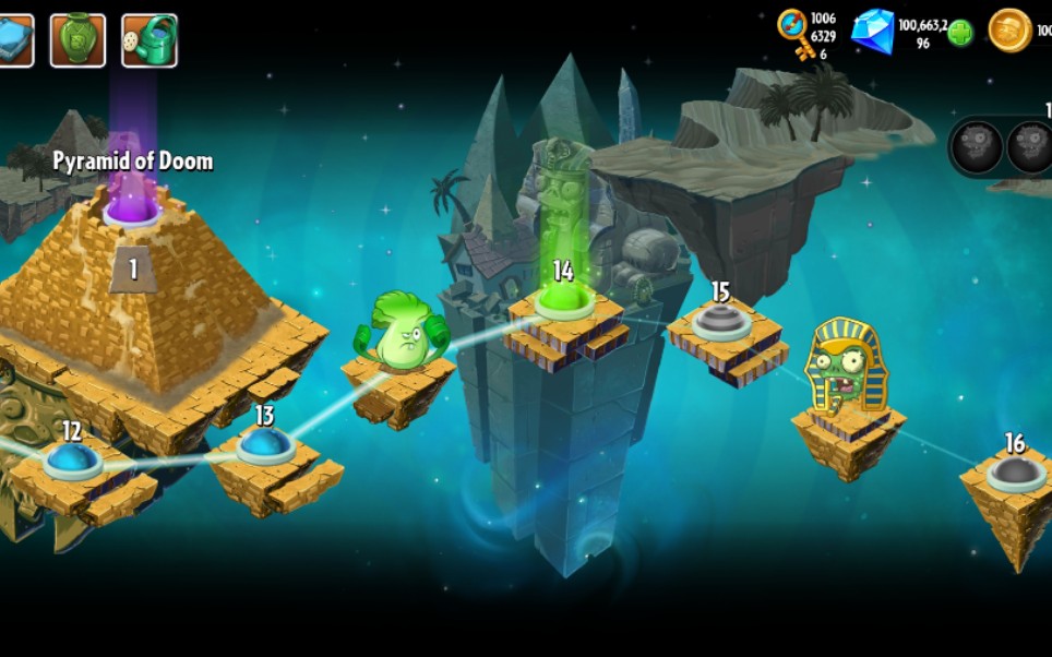 pvz2国际版神秘埃及第513天