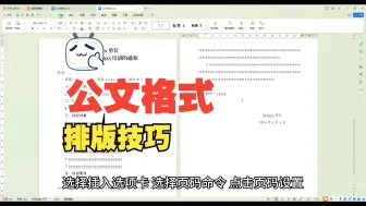 Tải video: 2分钟教你按照公文排版要求对公文进行排版