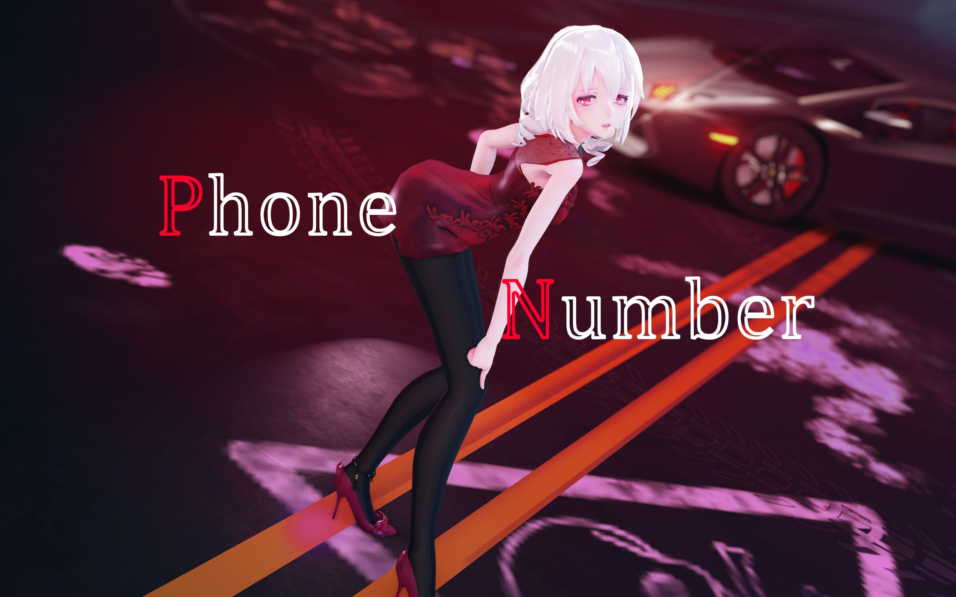 [图]【弱音MMD】 香 车 配 弱 音 - Phone Number