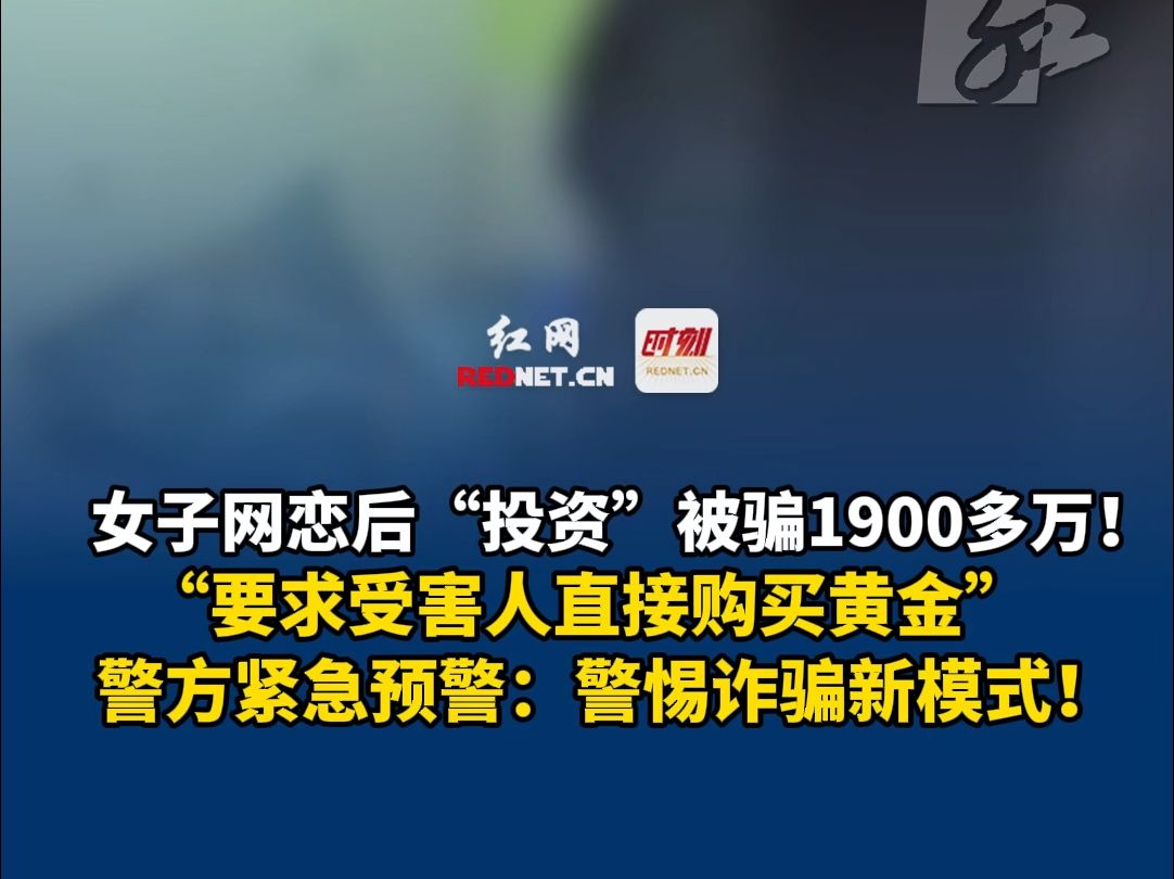 女子网恋后“投资”被骗1900多万,警方紧急预警:警惕诈骗新模式!哔哩哔哩bilibili