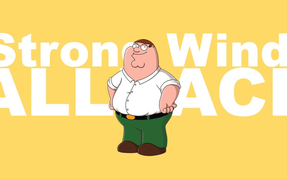 strong wind allback with peter in family guy