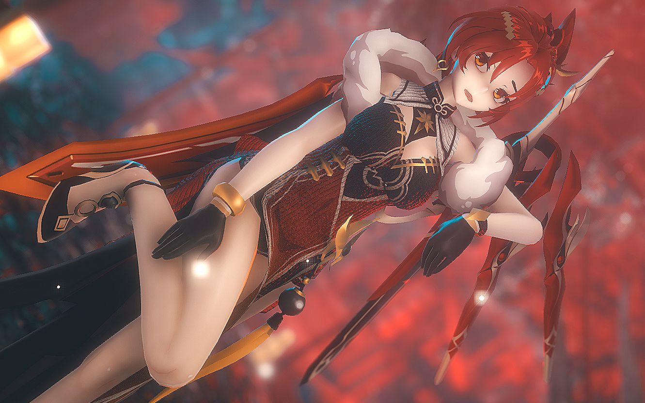 旗袍姬子小姐,绝赞好评中【崩坏3-mmd】tokio·funka【大神犬pv付】