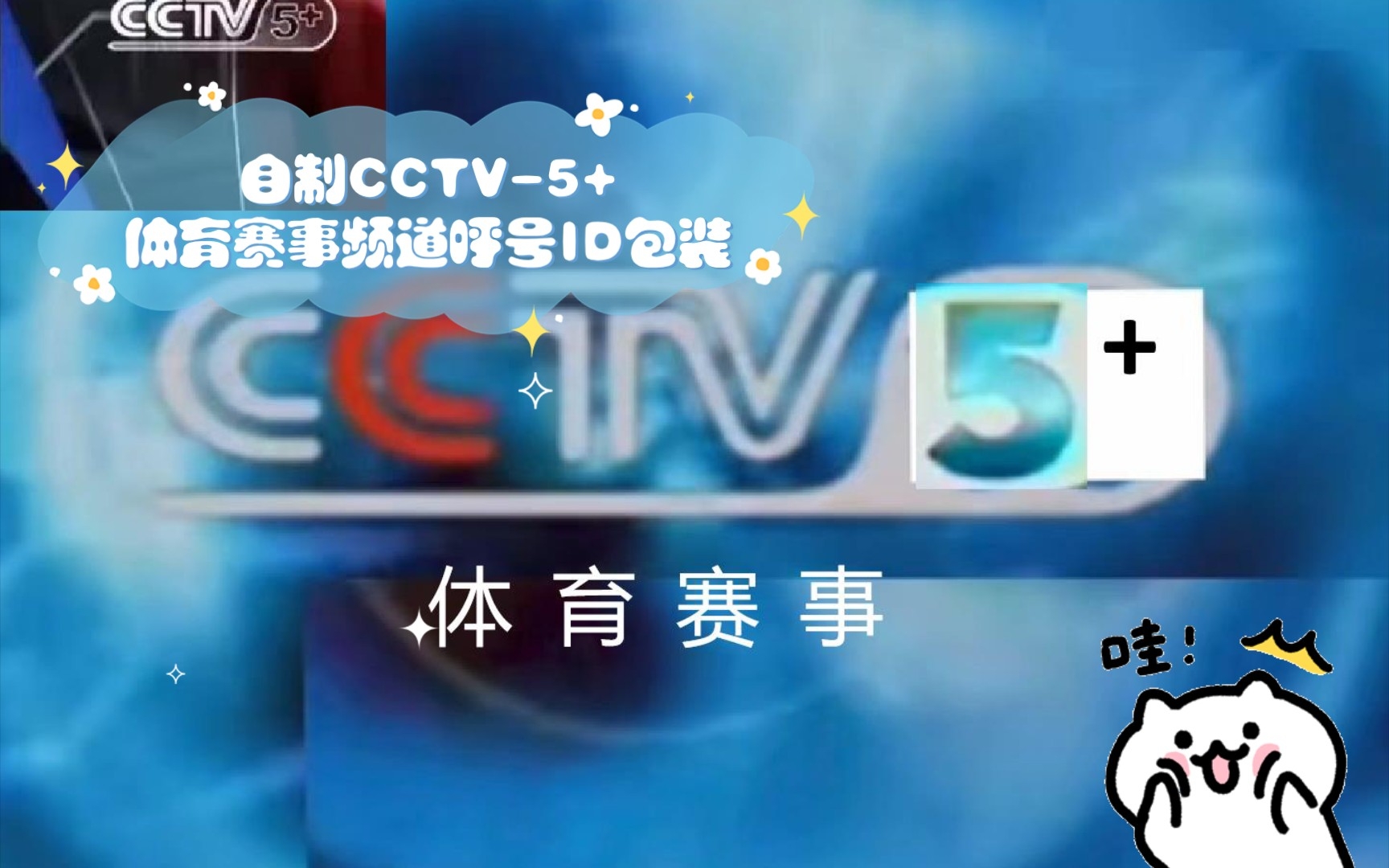 [图]自制CCTV-5+体育赛事频道呼号ID包装（2001）