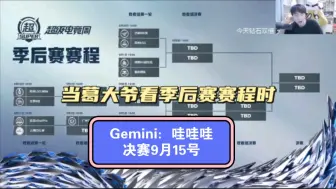 Download Video: Gemini：哇哇哇，决赛9月15号！