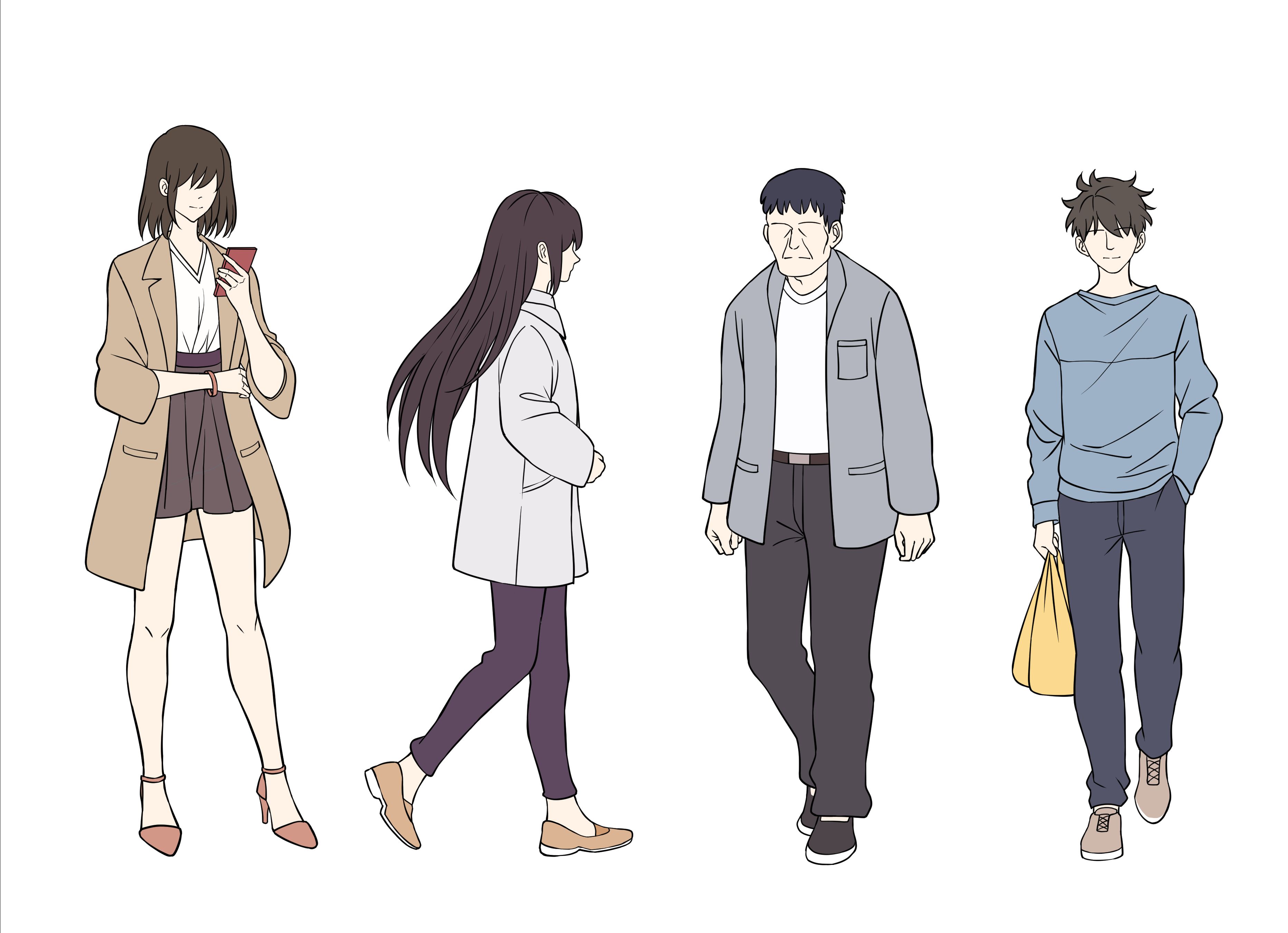 简单画几个路人