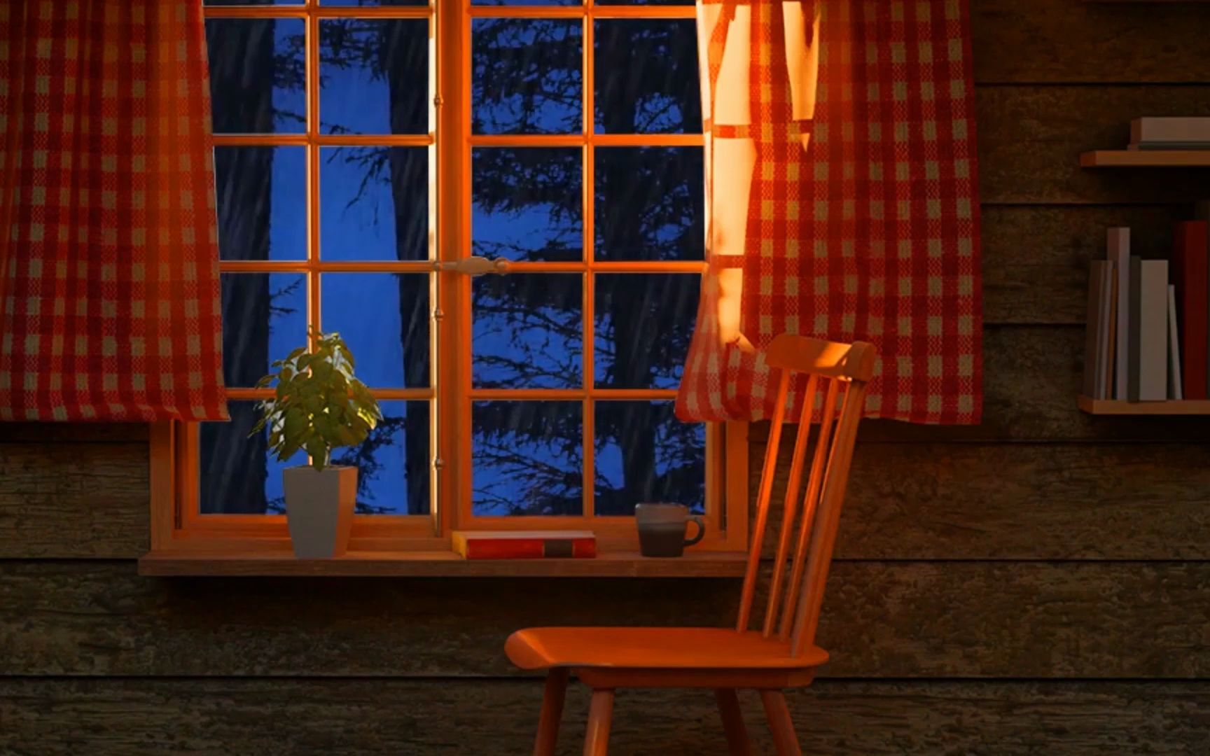 夜晚窗前雨景丨感受雨打在窗户的声音丨雨声丨学子丨助眠丨白噪音