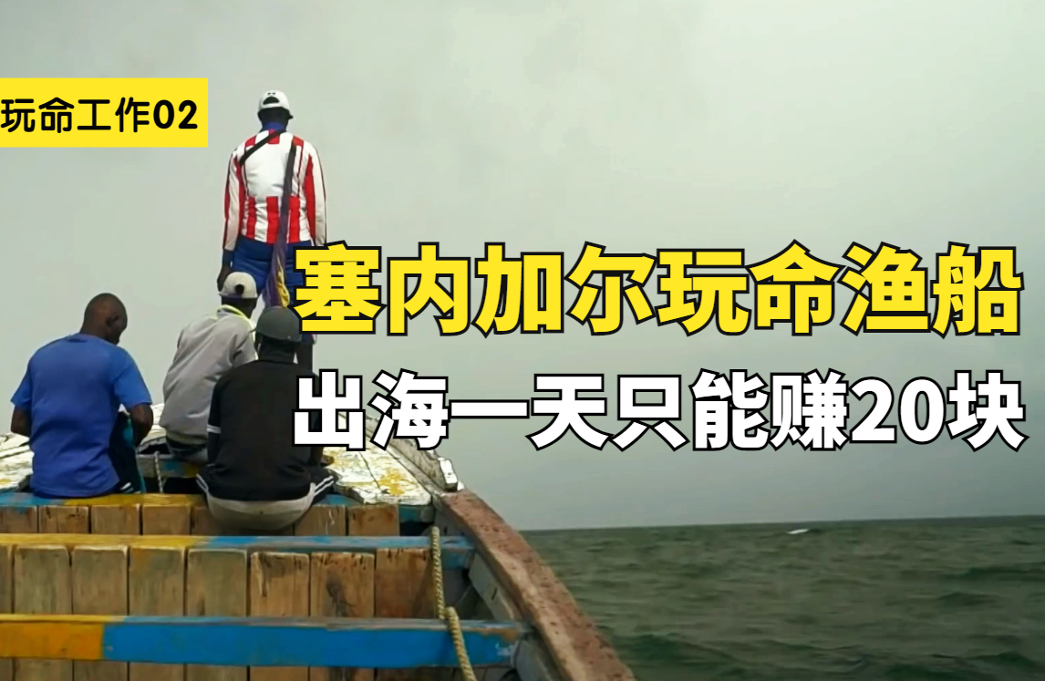 塞内加尔的玩命渔船,出海一次只能赚20,捕的鱼一靠岸还会被抢哔哩哔哩bilibili