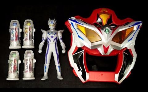 k2eizo第45位奥特英雄赛罗无限形态软胶变身器演示