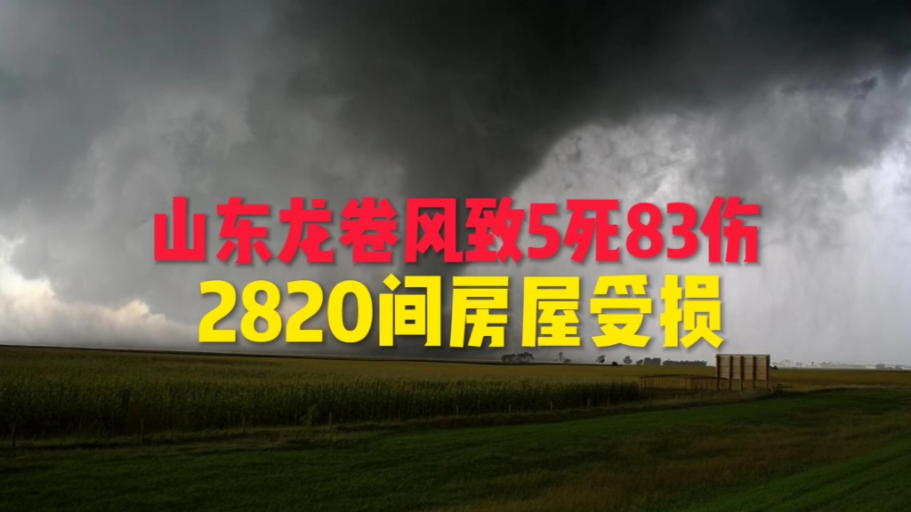 山东龙卷风致5死83伤 2820间房屋受损哔哩哔哩bilibili