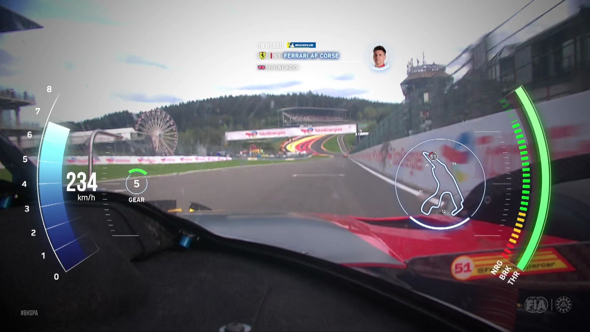 Onboard Lap Ferrari 499P I 2024 WEC 6 Hours of Spa哔哩哔哩bilibili