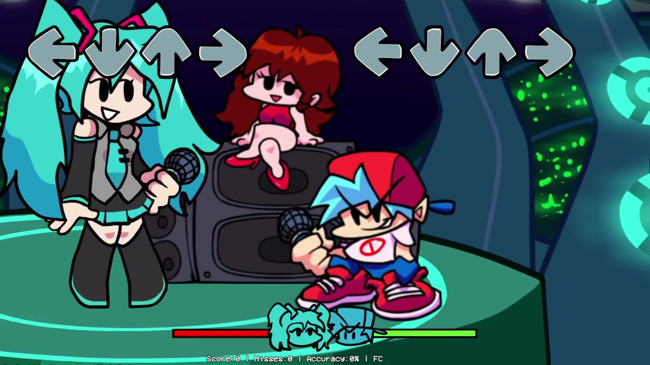 星期五之夜初音未来普通模式通关