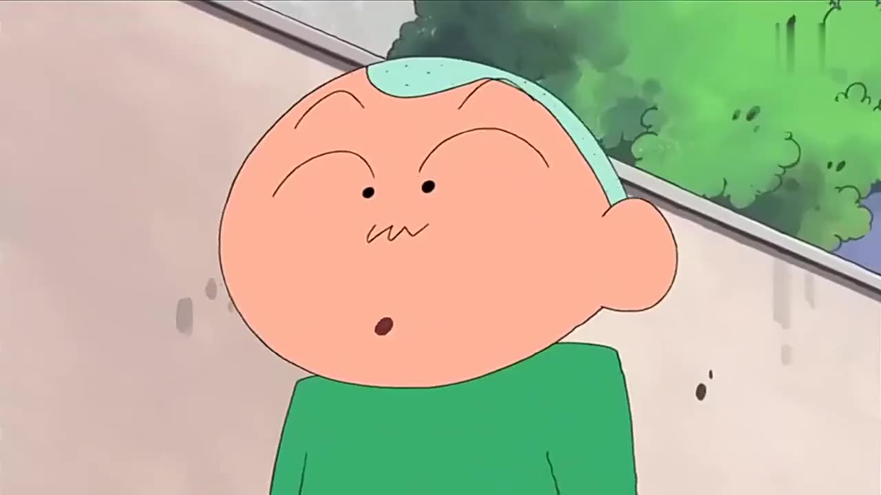 中日动漫比拼,蜡笔小新:正男看见过来只大狗于是鼓起勇气保护小白其实