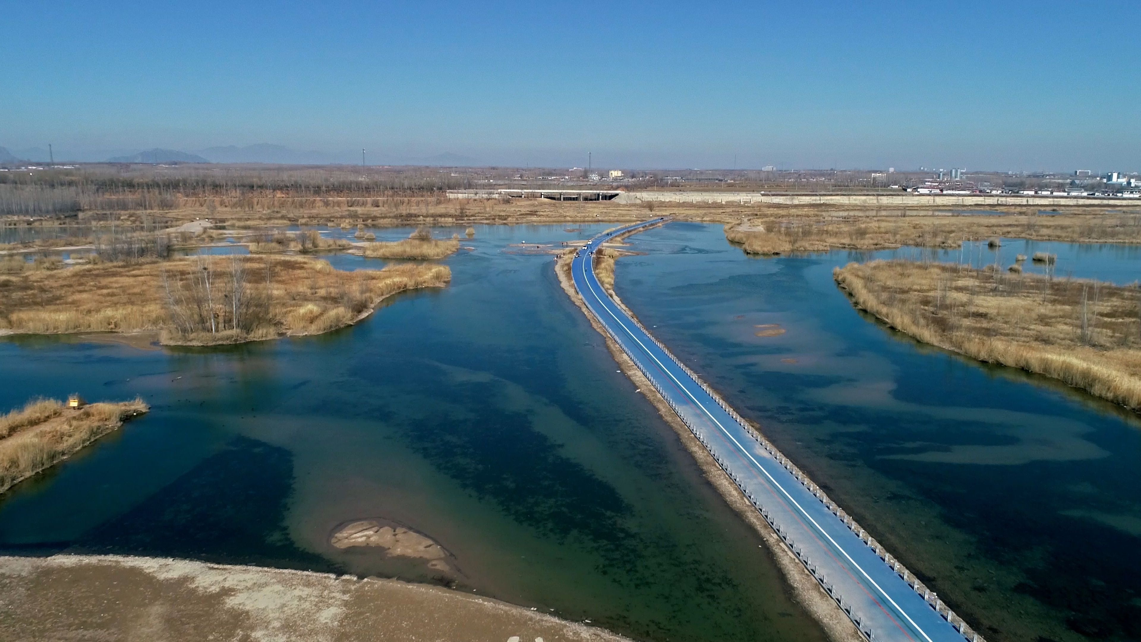 河北省石家庄市滹沱河漫水桥