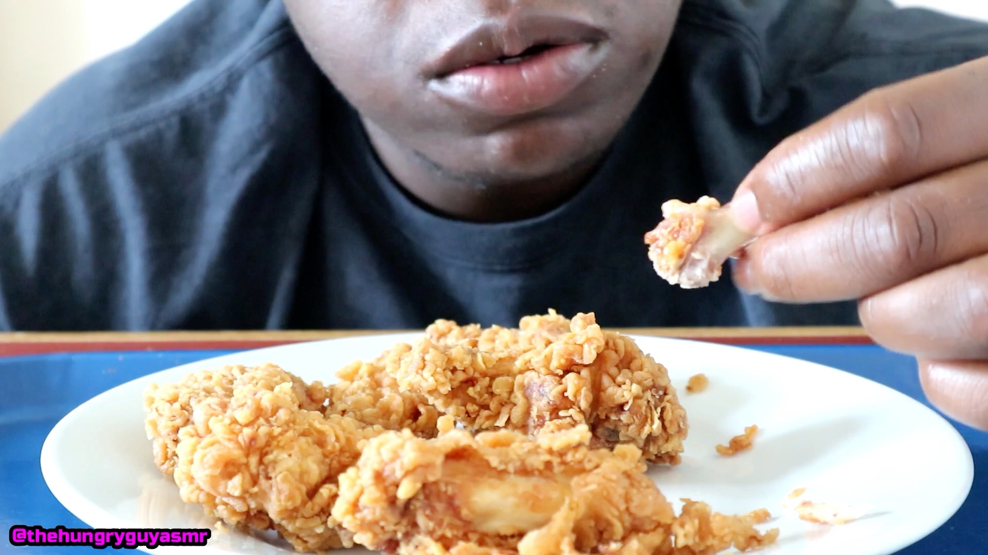 【hungry guy】黑人小哥 食!炸鸡炸鸡炸鸡 mukbang_哔哩哔哩_bilibili