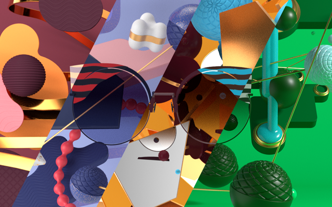 临摹fendi概念广告短片c4d arnold ae