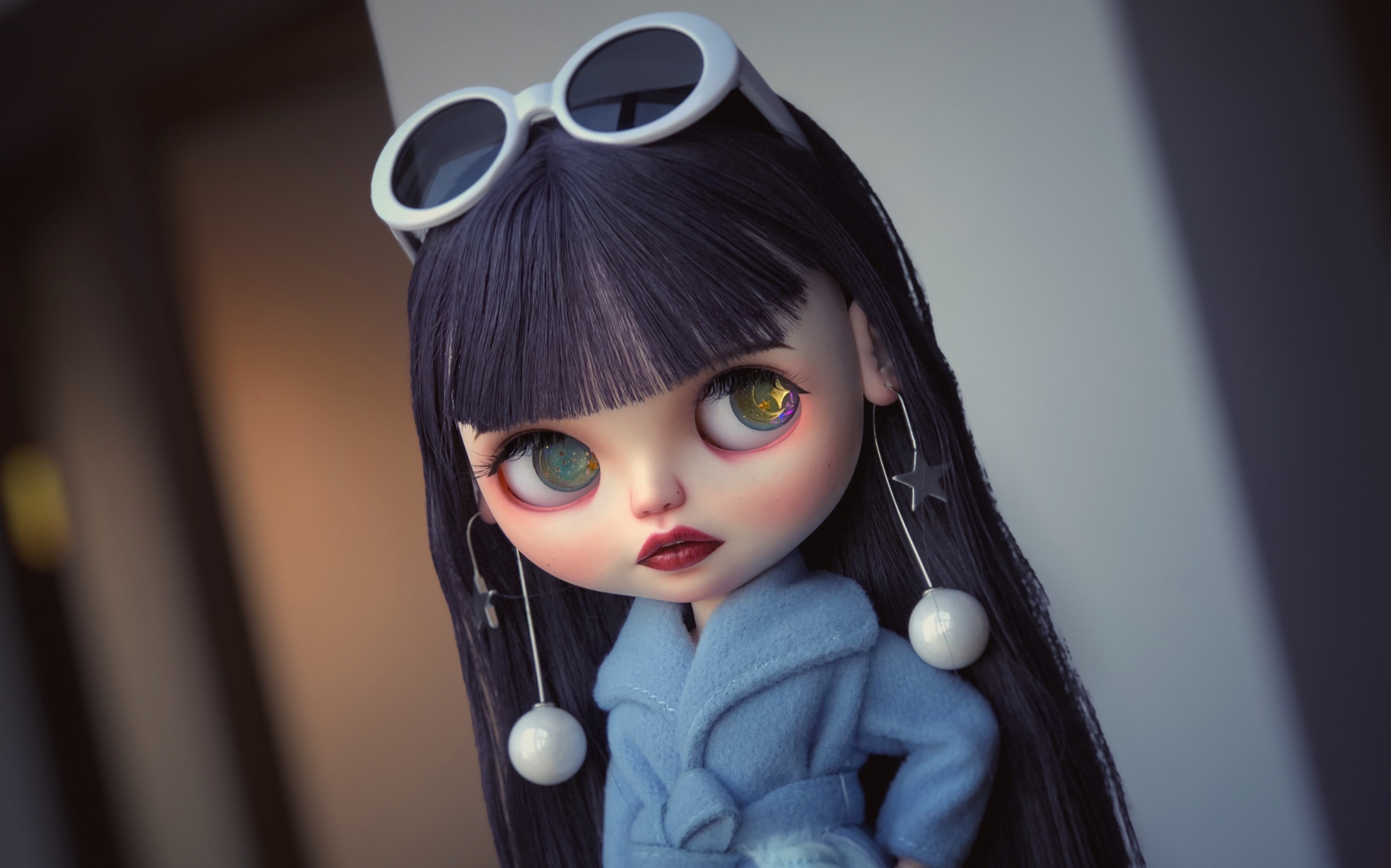 【blythe小布改娃】妆宝阿晚 红唇御姐【七星星改妆】_哔哩哔哩 (゜