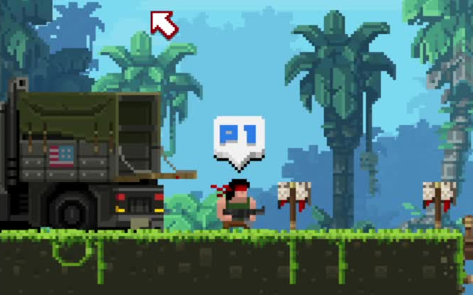 [图]新手必看 BROFORCE 原型武装 最简单的 角色说明