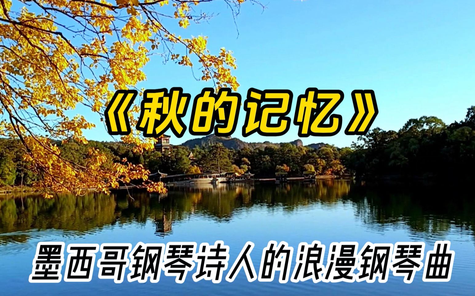 浪漫深情的钢琴曲《秋的记忆》,秋日里的浅浅思念和回忆哔哩哔哩bilibili