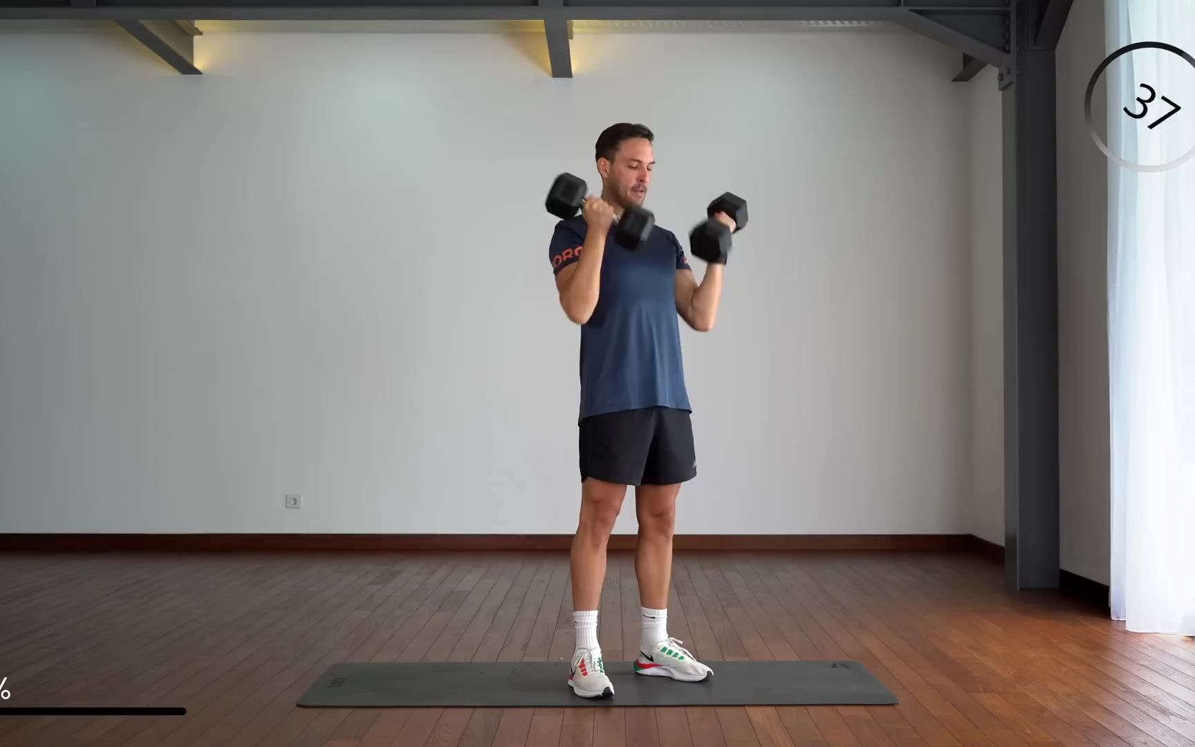 30分钟居家练上身哑铃力量训练,减脂塑形强化上肢练胸练臂练胳膊