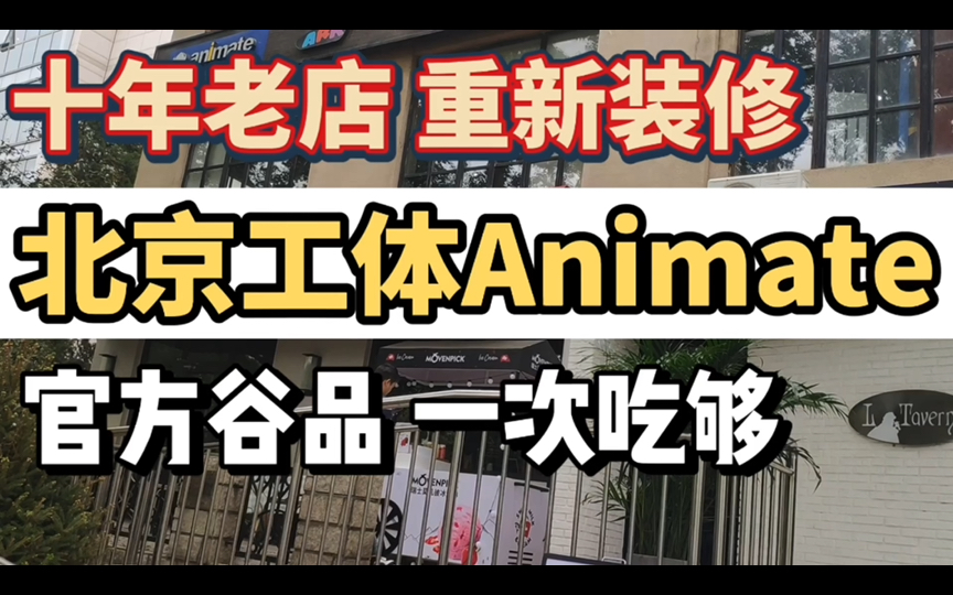 北京工体Animate:十年老店,重新装修!官方谷品,一次吃够!哔哩哔哩bilibili