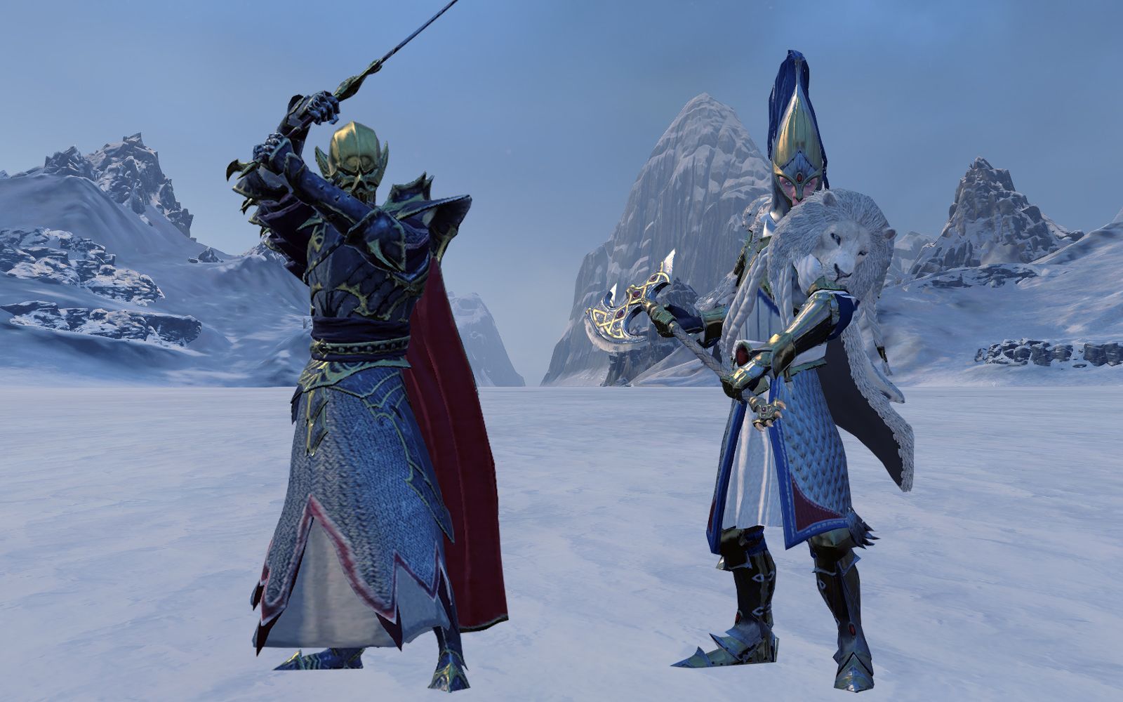 全面战争:战锤2 sfo测试 白狮禁卫 vs 哈尔岗西刽子手