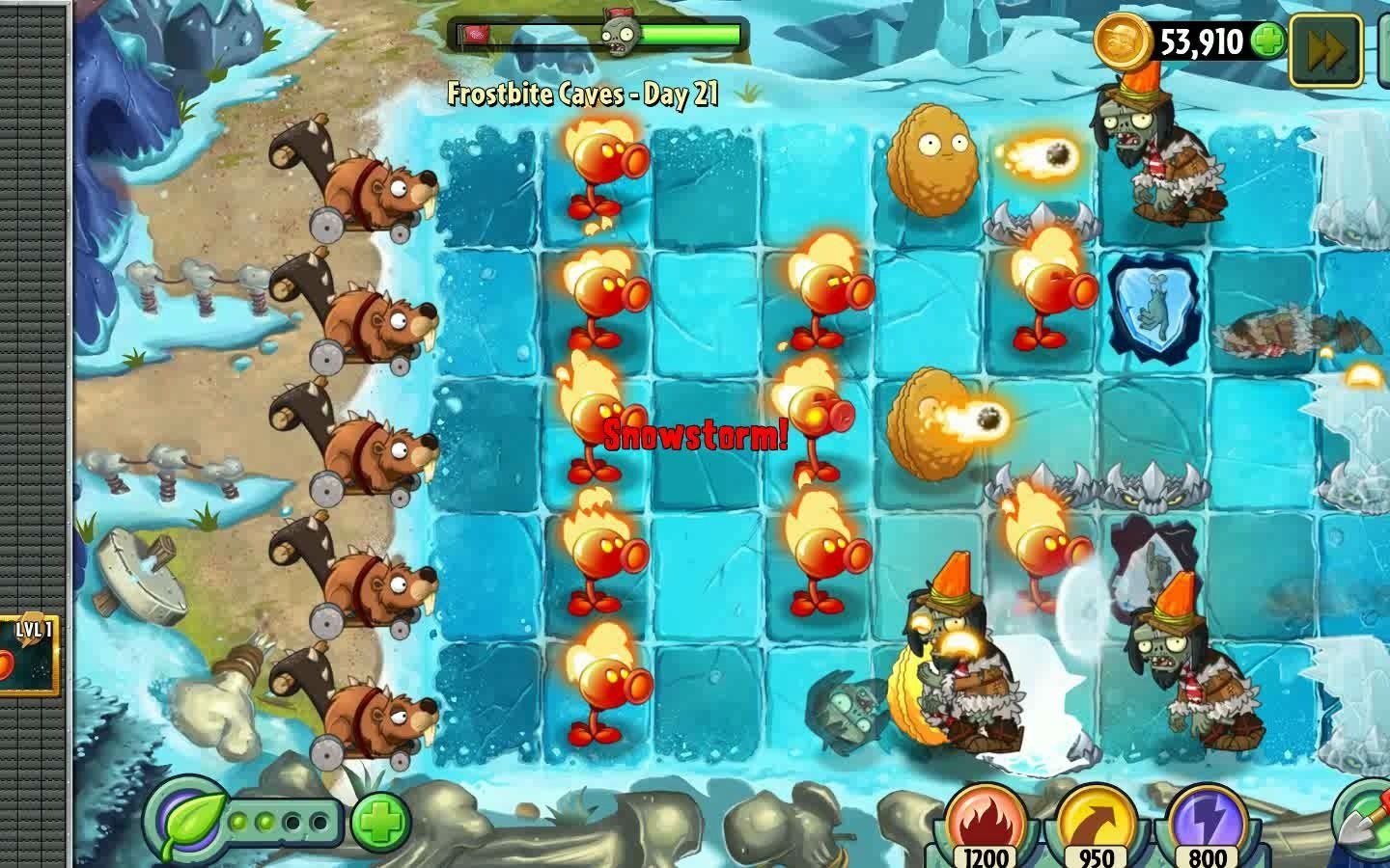 植物大战僵尸2国际版:冰河世纪第21天