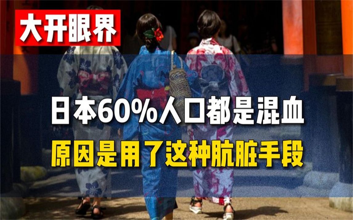 为何60%的日本人是混血,国内女人还乐在其中,只因为当时的政策哔哩哔哩bilibili