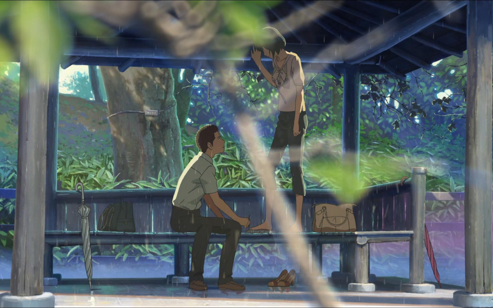 【言叶之庭】如果可以,我想让时间停止,这样就可以永远和你在一起.