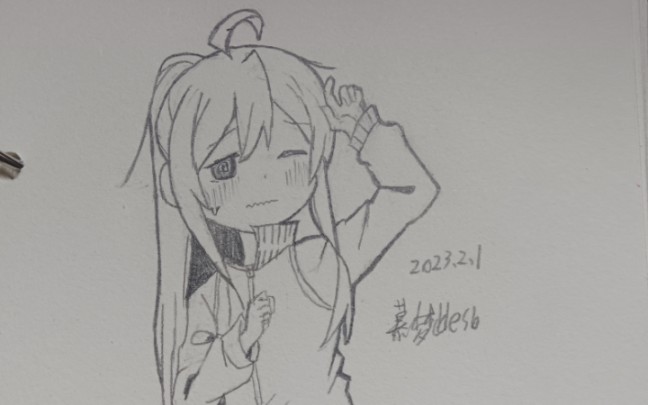 【绘画全过程】真寻小天使,实在是太可爱了