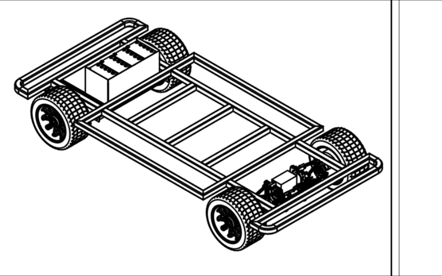 电动轮驱动新型汽车底盘结构设计 电动汽车底盘机械设计 毕业设计