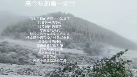 日子过的可真快啊……下雪了 天气冷了哔哩哔哩bilibili