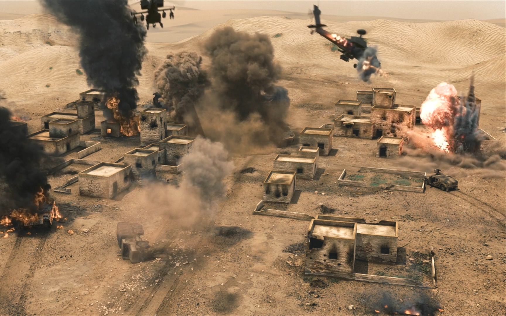 houdini制作超写实中东战争场景