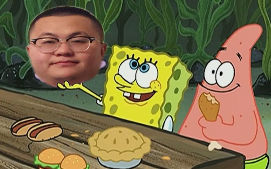 著名说唱歌手孙笑川出演动画片《海绵宝宝》片段