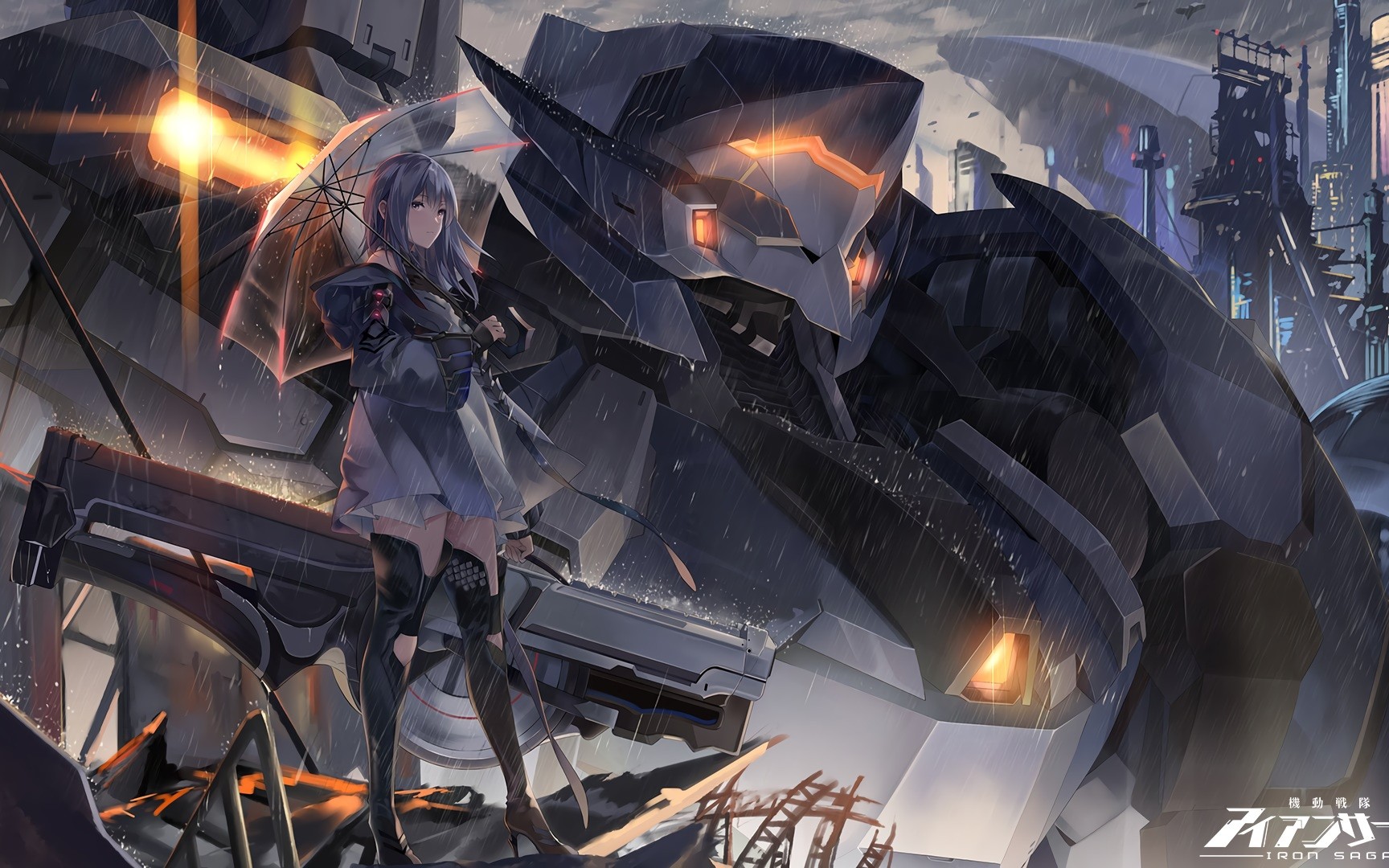 机动战队纯白刃战月影轰雷vs艾希xsee