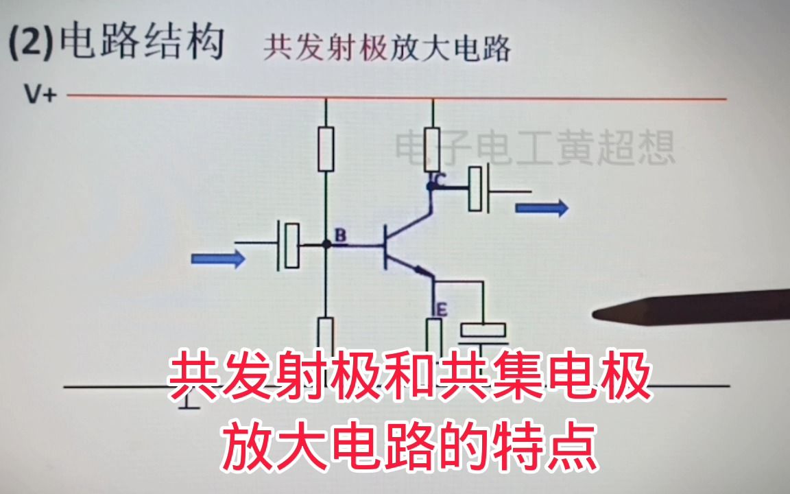 413三极管共发射极和共集电极放大电路的结构和特点哔哩哔哩bilibili