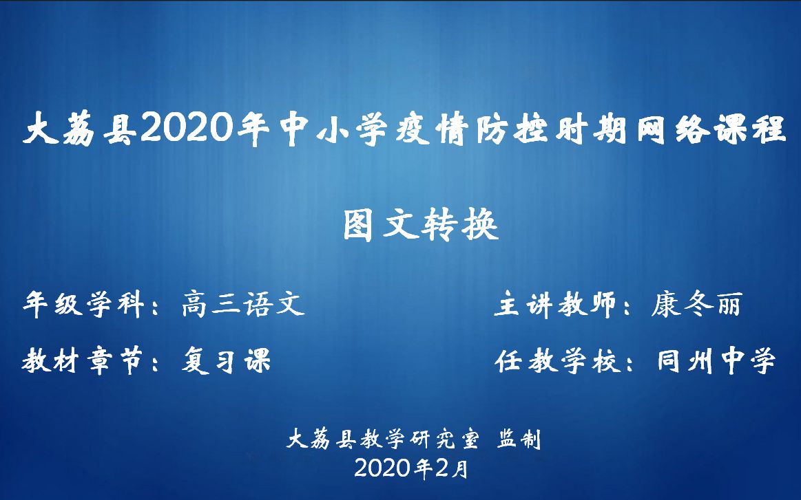 高三语文^图文转换哔哩哔哩bilibili