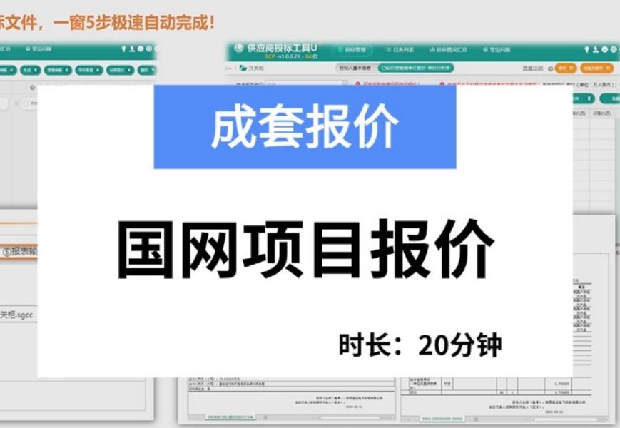 成套报价:国网项目报价哔哩哔哩bilibili