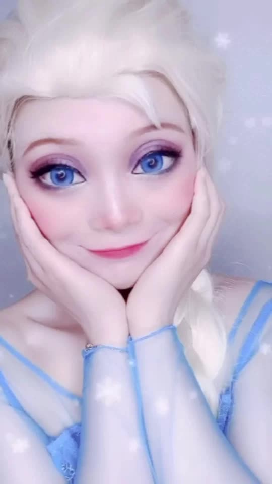 冰雪奇缘艾莎公主cos仿妆教程