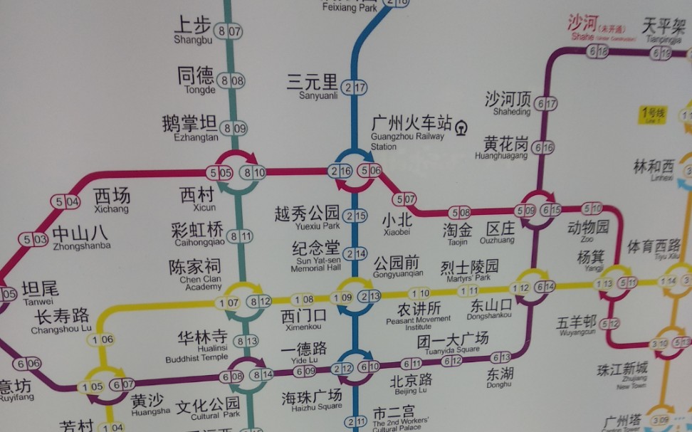 广州地铁6号线线路图片