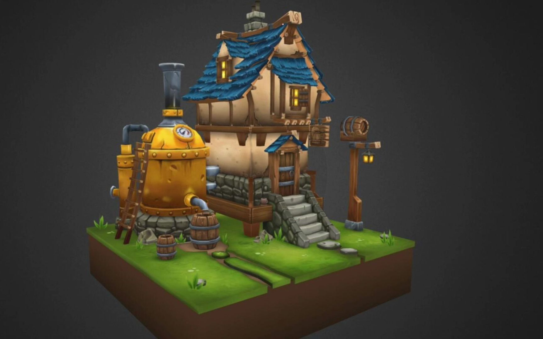 【maya场景建模】零基础教程房屋场景建模——小白建模案例讲解