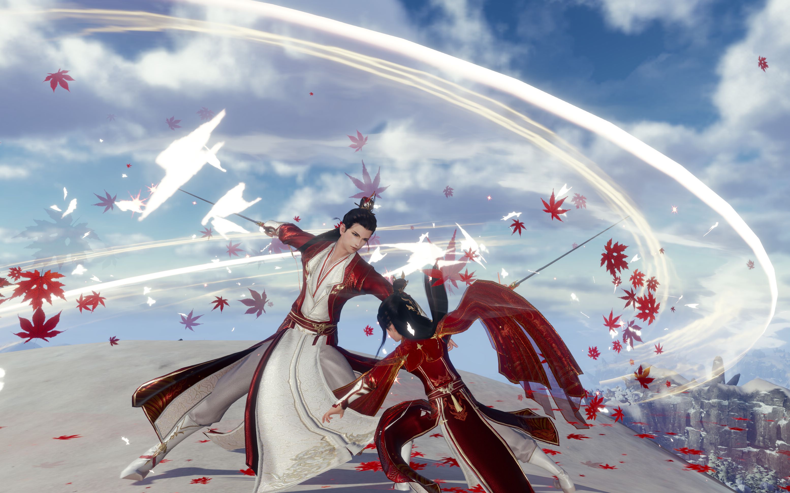 剑三天策插旗之与苍云好友互啄_哔哩哔哩_bilibili