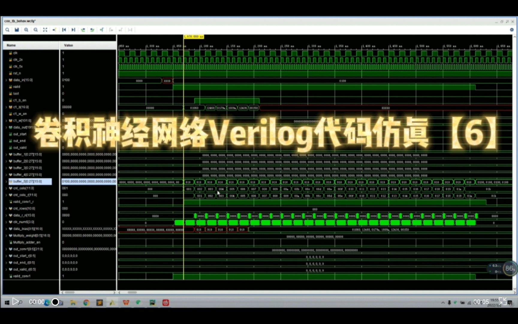 卷积神经网络Verilog代码仿真【6】,第二层卷积神经网络详细讲解哔哩哔哩bilibili