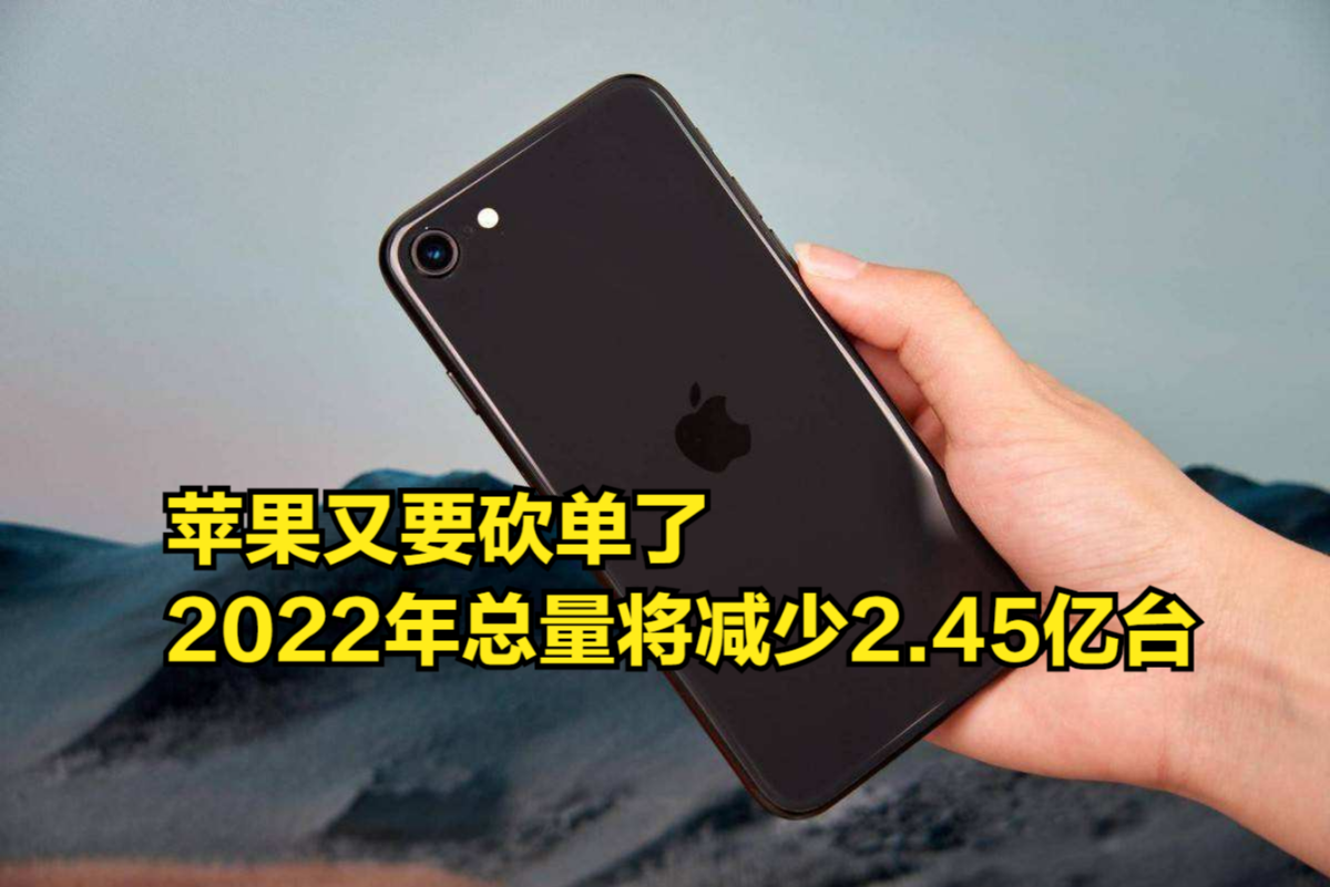 苹果又要砍单了,2022年iPhone总量将减少2.45亿台,SE3最惨哔哩哔哩bilibili