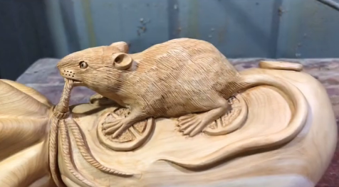 自制木雕小老鼠,你会支持手艺人吗?