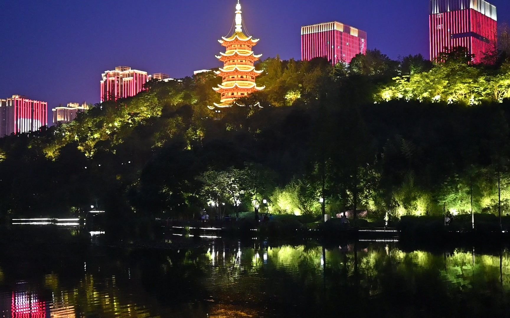 永川兴龙湖夜景图片