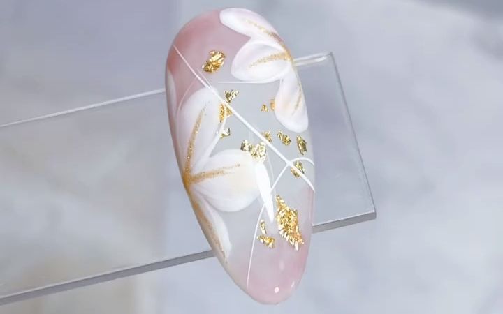 彩绘美甲花卉教程分享|||一期简单的分享,喜欢的朋友记得点赞收藏哦!