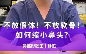 Descargar video: 不放假体！不放软骨！如何缩小鼻头？