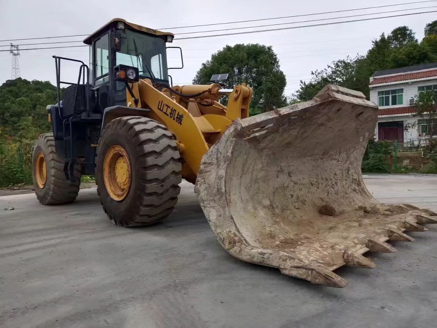 山工侧翻656d卡特操控二手装载机50侧卸铲车!重载先锋